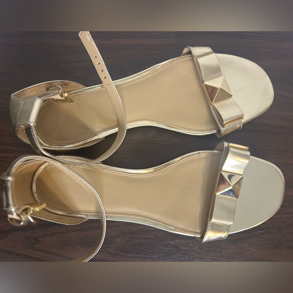 MK Michael Kors gold Strappy sandals